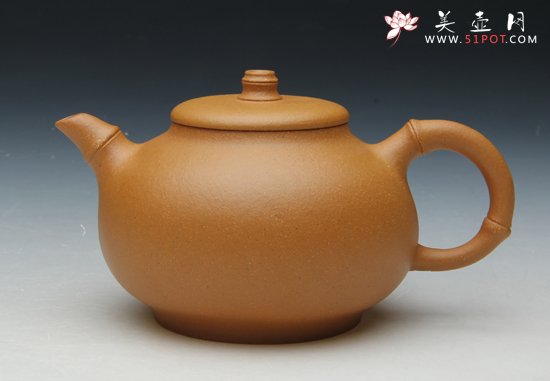 紫砂壶图片：竹韵壶 - 宜兴紫砂壶网