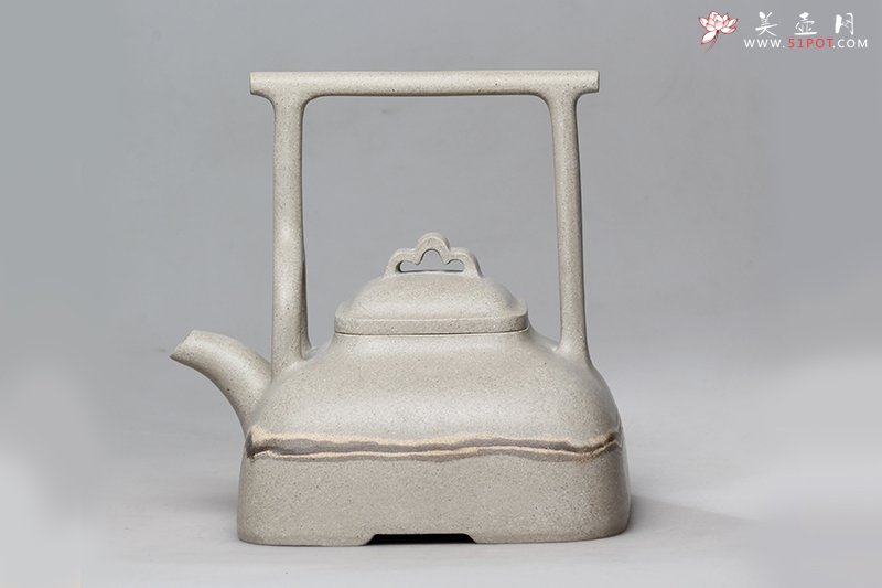 紫砂壶图片：弧菱提梁 - 宜兴紫砂壶网