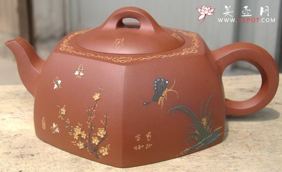 紫砂壶图片：岁寒三友 - 宜兴紫砂壶网