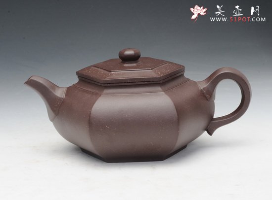 紫砂壶图片：六方雪华 - 宜兴紫砂壶网