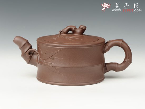 紫砂壶图片：扁竹段 - 宜兴紫砂壶网