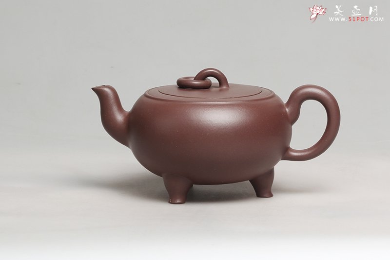 紫砂壶图片：三足鼎壶 - 宜兴紫砂壶网