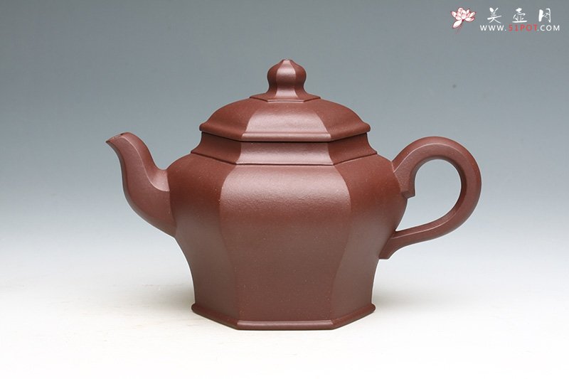 紫砂壶图片：六方如意壶 - 宜兴紫砂壶网