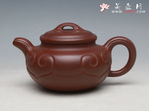 紫砂壶图片：仿古如意... - 宜兴紫砂壶网