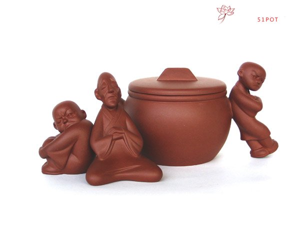 紫砂壶图片：三和尚 - 宜兴紫砂壶网