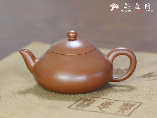 紫砂壶图片：梨形（纯手工老朱泥） - 宜兴紫砂壶网