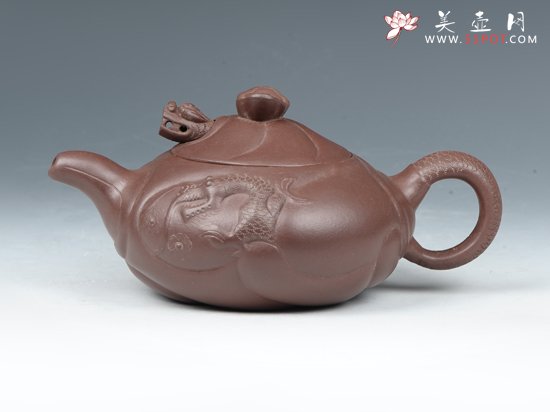 紫砂壶图片：鱼化龙 - 宜兴紫砂壶网