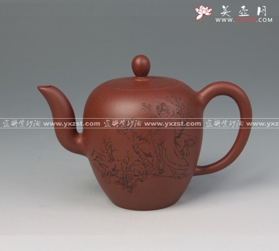 紫砂壶图片：四大美女_昭君出塞 - 宜兴紫砂壶网