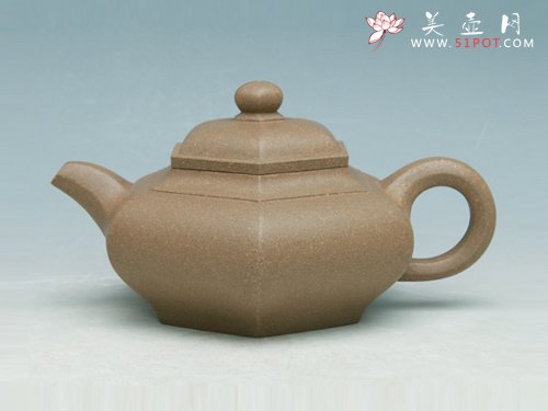 紫砂壶图片：吉六方 泥料：段泥 - 宜兴紫砂壶网