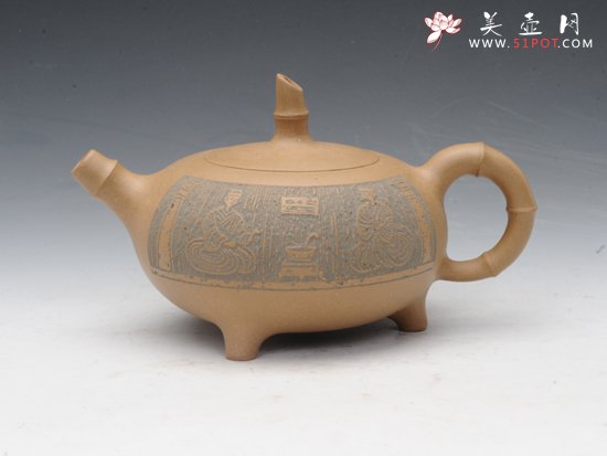 紫砂壶图片：坚竹 - 宜兴紫砂壶网