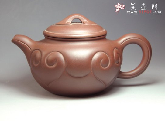 紫砂壶图片：仿古如意 - 宜兴紫砂壶网