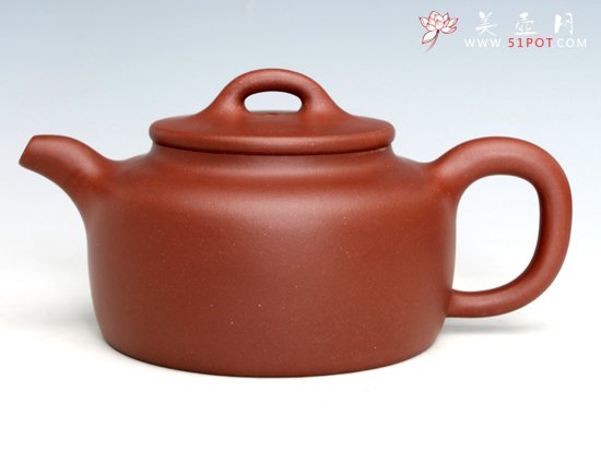 紫砂壶图片：平盖莲子（全手工制作） - 宜兴紫砂壶网