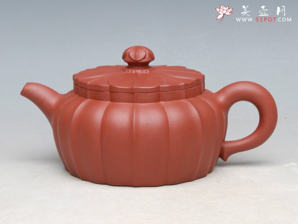 紫砂壶图片：菊瓣筋囊 - 宜兴紫砂壶网