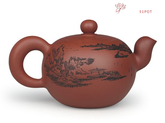 紫砂壶图片：中一粒珠 - 宜兴紫砂壶网