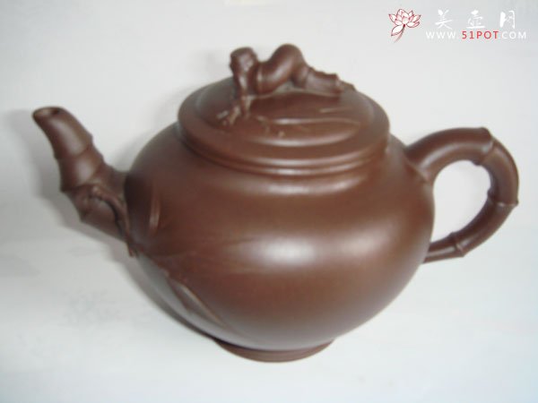 紫砂壶图片：小型竹节壶 - 宜兴紫砂壶网