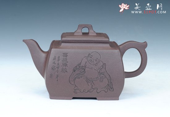 紫砂壶图片：禅缘四方 - 宜兴紫砂壶网