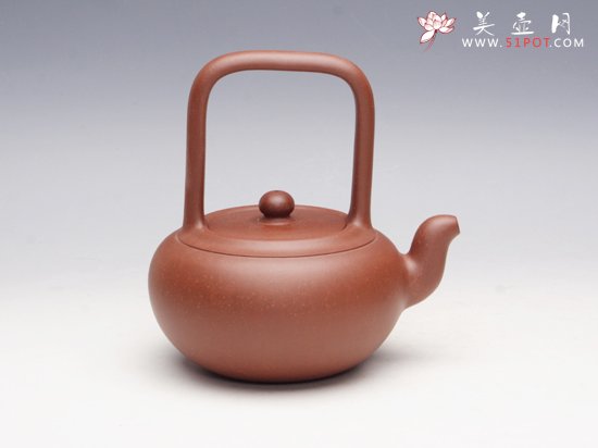 紫砂壶图片：圆缘提梁 - 宜兴紫砂壶网