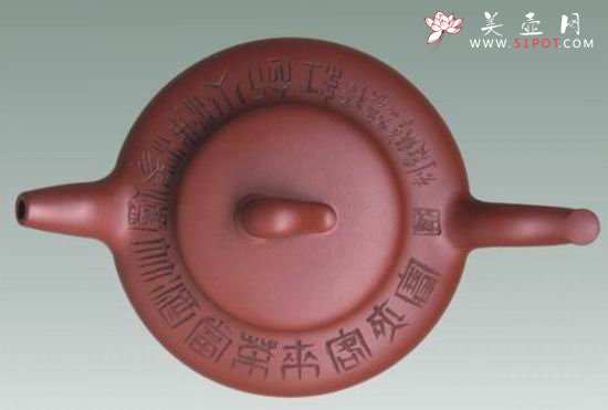 紫砂壶图片：篆刻 - 宜兴紫砂壶网