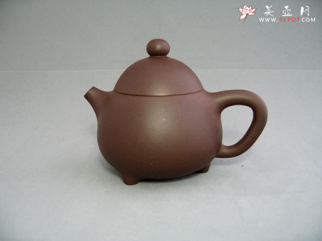 紫砂壶图片：三足梨形壶 - 宜兴紫砂壶网