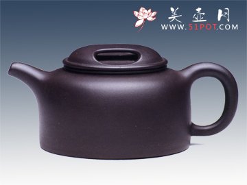 紫砂壶图片：牛盖莲子 - 宜兴紫砂壶网