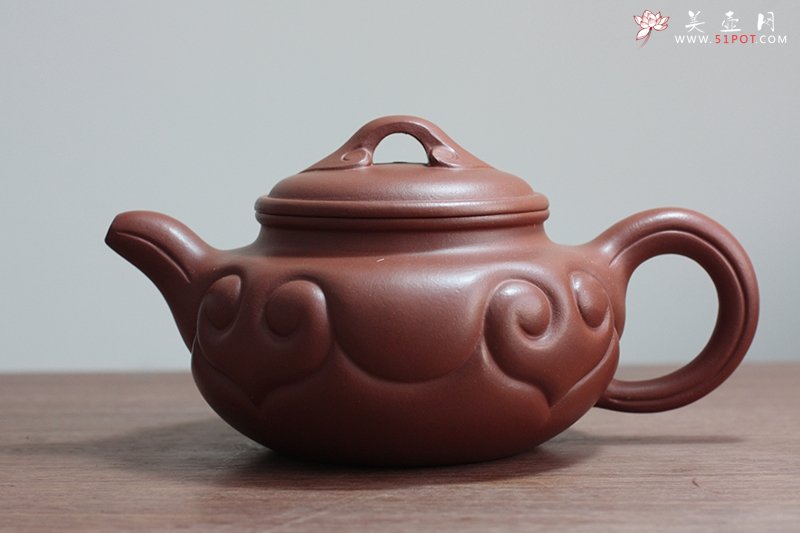 紫砂壶图片：大仿古如意壶 - 宜兴紫砂壶网