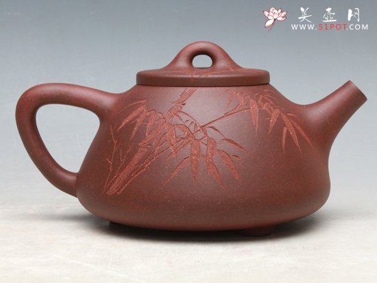 紫砂壶图片：子冶石瓢深井老泥 - 宜兴紫砂壶网