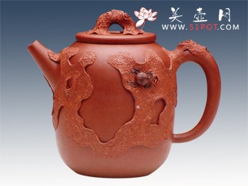 紫砂壶图片：百年树瘿 - 宜兴紫砂壶网