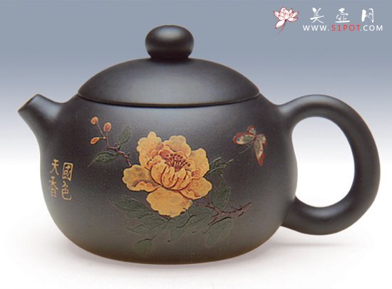 紫砂壶图片：西施（国色天香） - 宜兴紫砂壶网