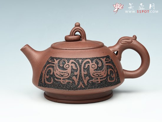 紫砂壶图片：如意环龙 - 宜兴紫砂壶网