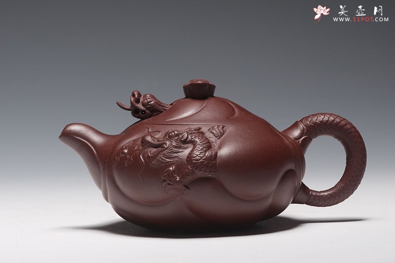 紫砂壶图片：鱼化龙 - 宜兴紫砂壶网