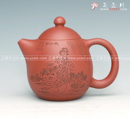紫砂壶图片：龙蛋四大美女 - 宜兴紫砂壶网