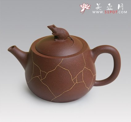 紫砂壶图片：小金鼠 - 宜兴紫砂壶网