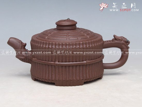 紫砂壶图片：龙头一捆竹 - 宜兴紫砂壶网