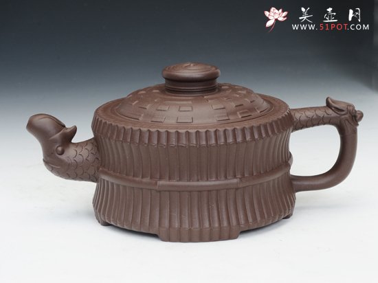 紫砂壶图片：龙头一捆竹 - 宜兴紫砂壶网