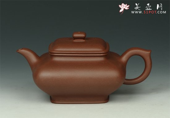 紫砂壶图片：四方虚扁 - 宜兴紫砂壶网