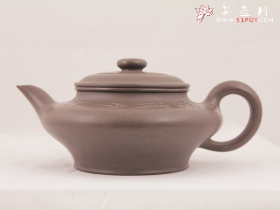 紫砂壶图片：虚扁 - 宜兴紫砂壶网