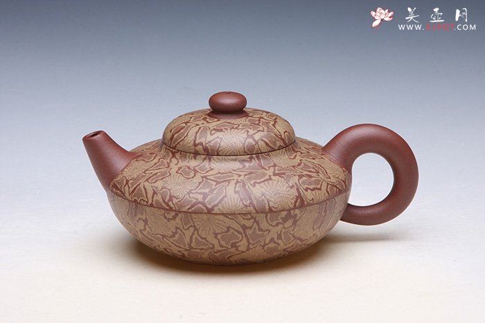 紫砂壶图片：绞泥合欢 - 宜兴紫砂壶网