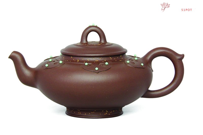 紫砂壶图片：霓裳曲壶 - 宜兴紫砂壶网