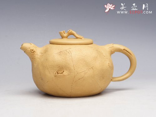 紫砂壶图片： 矮知春壶（本山绿... - 宜兴紫砂壶网