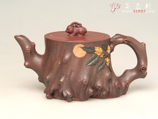 紫砂壶图片：中华根 - 宜兴紫砂壶网