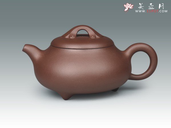 紫砂壶图片：如意石瓢 - 宜兴紫砂壶网