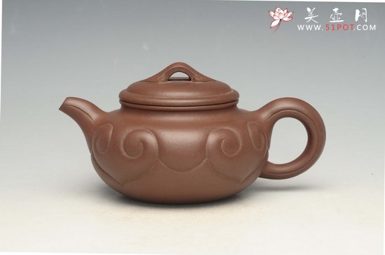 紫砂壶图片：仿古如意 - 宜兴紫砂壶网