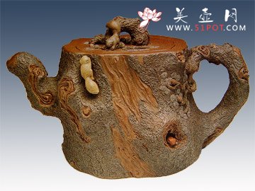 紫砂壶图片：金钱松 - 宜兴紫砂壶网