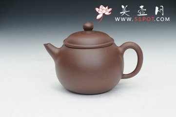 紫砂壶图片：橄榄壶（吉祥制） - 宜兴紫砂壶网