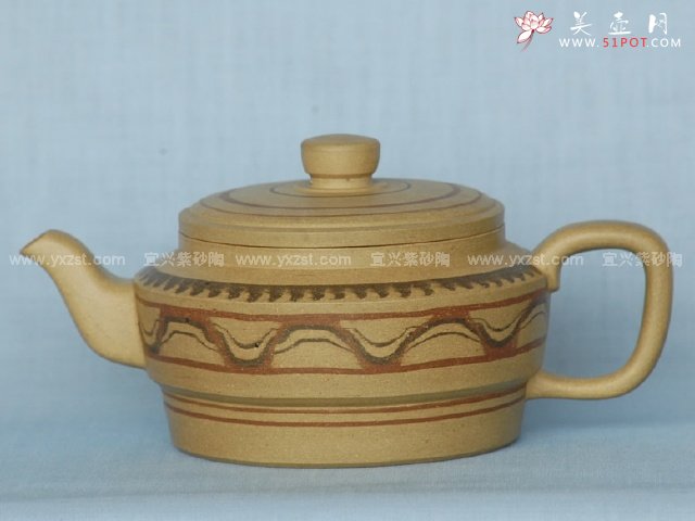 紫砂壶图片：绞泥壶 - 宜兴紫砂壶网