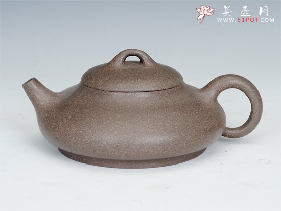 紫砂壶图片：扁石瓢 - 宜兴紫砂壶网