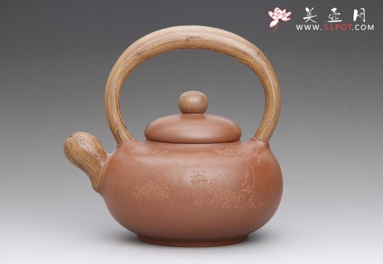 紫砂壶图片：道鸿提梁 - 宜兴紫砂壶网