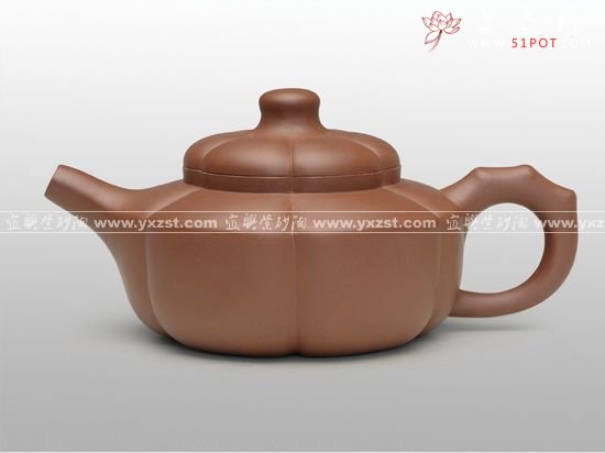 紫砂壶图片：梅花周盘壶 拷贝 - 宜兴紫砂壶网