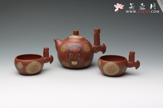 紫砂壶图片：脸谱 - 宜兴紫砂壶网