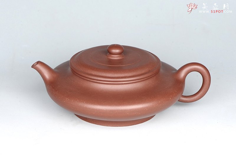 紫砂壶图片：虚扁壶 - 宜兴紫砂壶网
